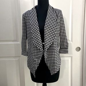 Houndstooth Blazer Jacket.